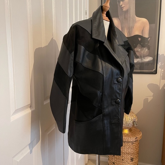 Taylor made leather and suede jacket. Size AU16 - Picture 10 of 12